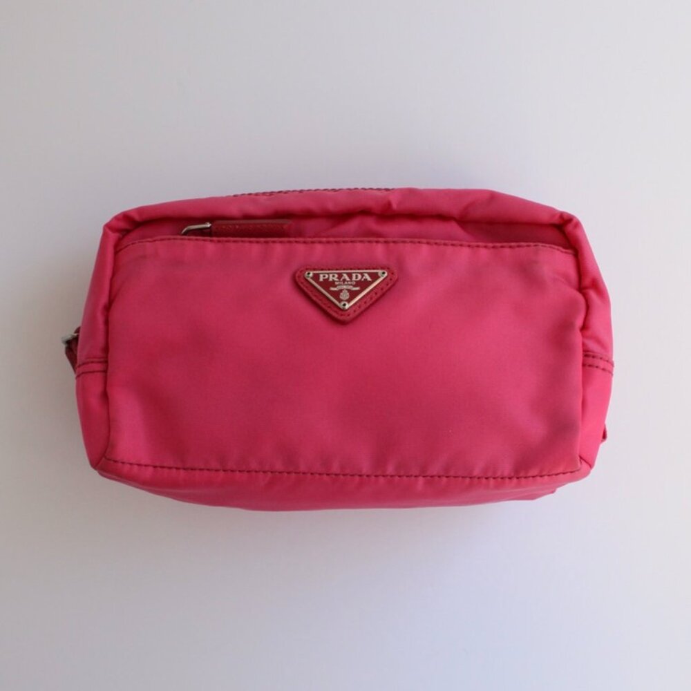 Authentic Preowned Prada Pink Nylon Pouch